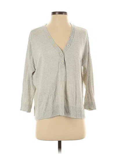 Pre-owned Lilla P Cardigan Sweater In Gray