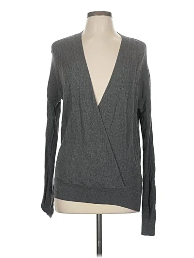 Pre-owned Lilla P Cardigan Sweater In Gray