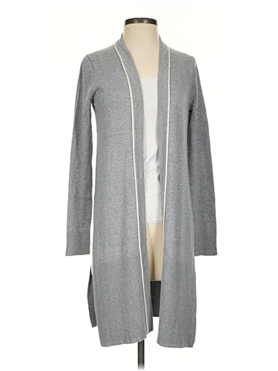 Pre-owned Lilla P Cardigan Sweater In Gray