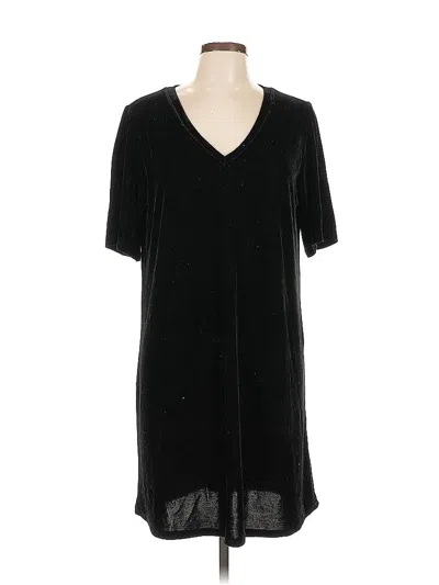 Pre-owned Lilla P Casual Dress In Black