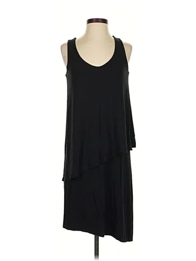 Pre-owned Lilla P Casual Dress In Black