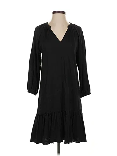 Pre-owned Lilla P Casual Dress In Black