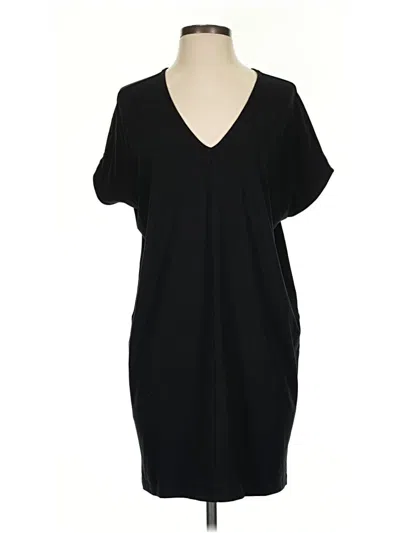 Pre-owned Lilla P Casual Dress In Black