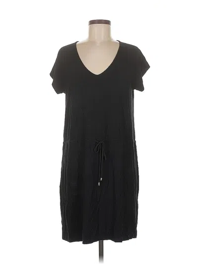 Pre-owned Lilla P Casual Dress In Black