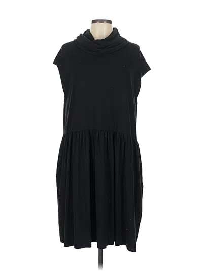 Pre-owned Lilla P Casual Dress In Black