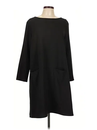 Pre-owned Lilla P Casual Dress In Black