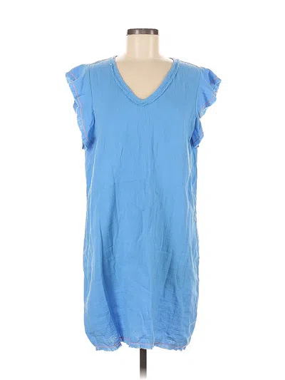 Pre-owned Lilla P Casual Dress In Blue