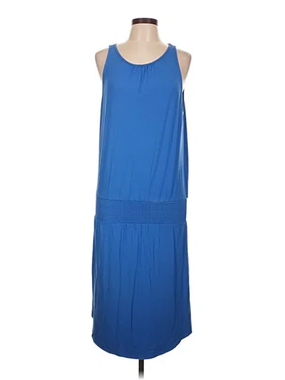 Pre-owned Lilla P Casual Dress In Blue