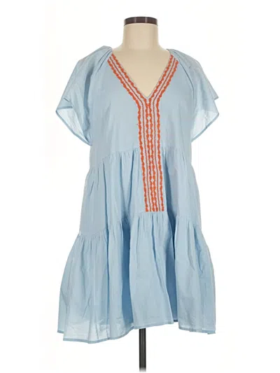 Pre-owned Lilla P Casual Dress In Blue