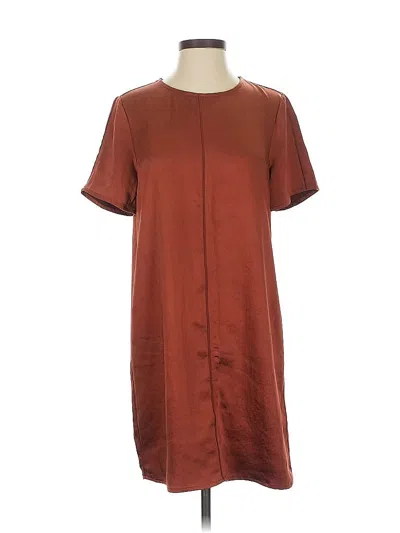 Pre-owned Lilla P Casual Dress In Brown