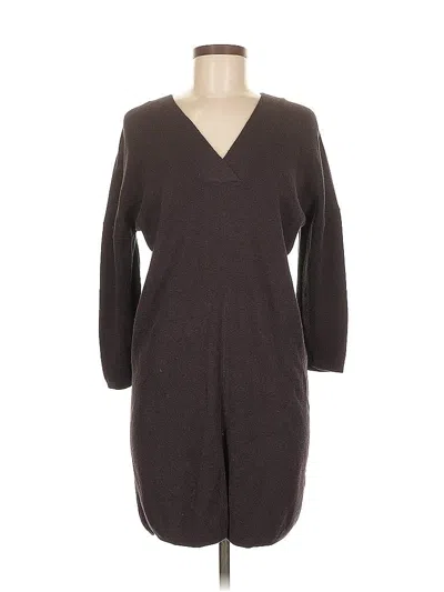 Pre-owned Lilla P Casual Dress In Brown