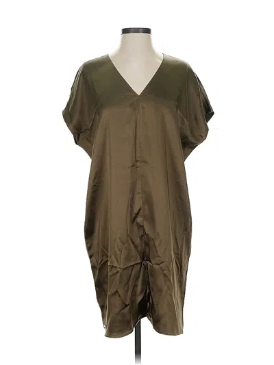 Pre-owned Lilla P Casual Dress In Brown