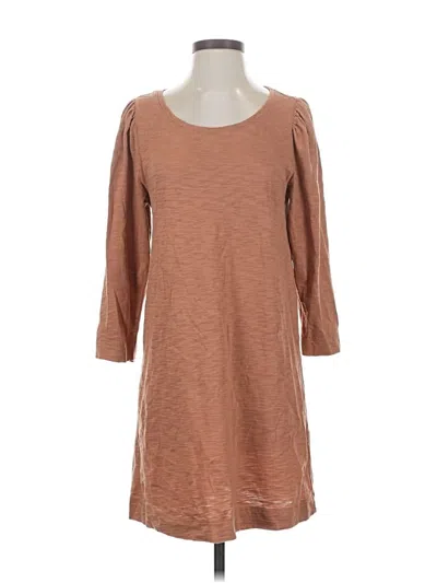 Pre-owned Lilla P Casual Dress In Brown