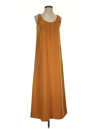 Pre-owned Lilla P Casual Dress In Brown