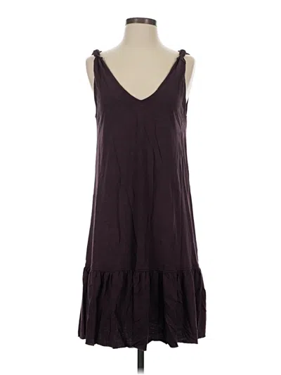 Pre-owned Lilla P Casual Dress In Burgundy