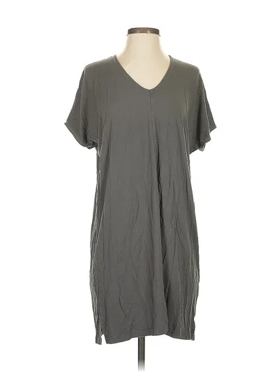 Pre-owned Lilla P Casual Dress In Gray