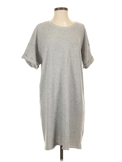 Pre-owned Lilla P Casual Dress In Gray