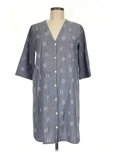 Pre-owned Lilla P Casual Dress In Gray