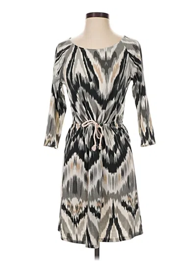 Pre-owned Lilla P Casual Dress In Gray