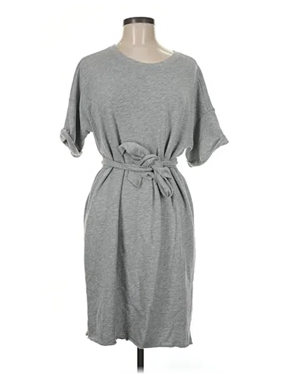 Pre-owned Lilla P Casual Dress In Gray
