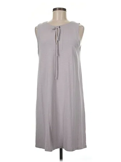 Pre-owned Lilla P Casual Dress In Gray