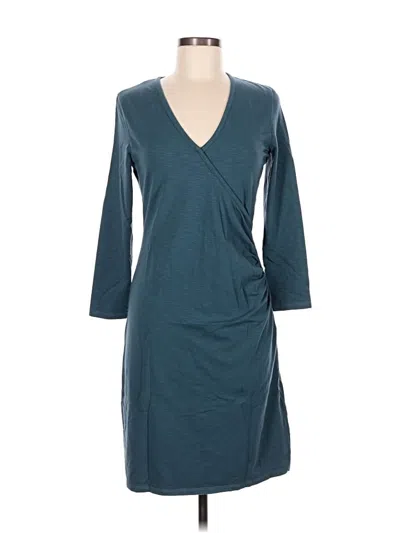 Pre-owned Lilla P Casual Dress In Teal