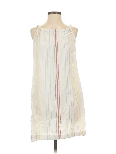 Pre-owned Lilla P Casual Dress In White