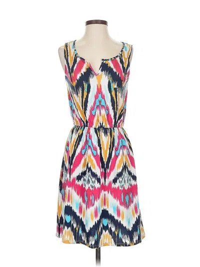 Pre-owned Lilla P Casual Dress In White