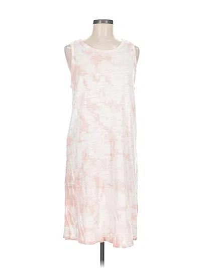 Pre-owned Lilla P Casual Dress In White