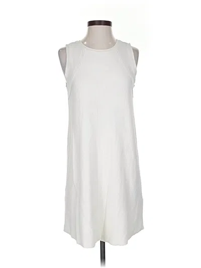Pre-owned Lilla P Casual Dress In White
