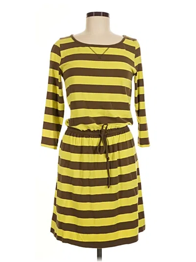 Pre-owned Lilla P Casual Dress In Yellow