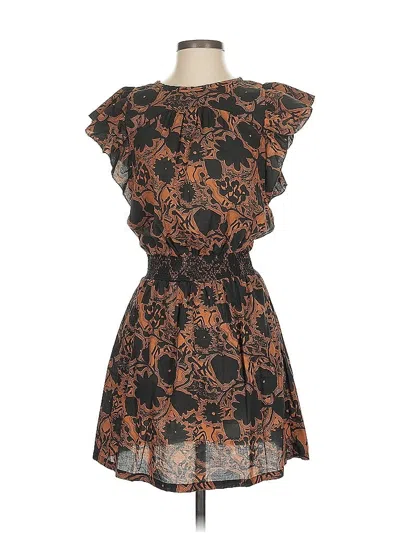 Pre-owned Lilla P Cocktail Dress In Brown