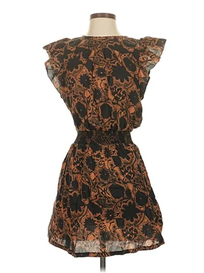 Pre-owned Lilla P Cocktail Dress In Brown