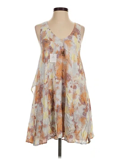Pre-owned Lilla P Cocktail Dress In Tan
