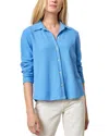 Lilla P Collared Button-down Shirt In Blue