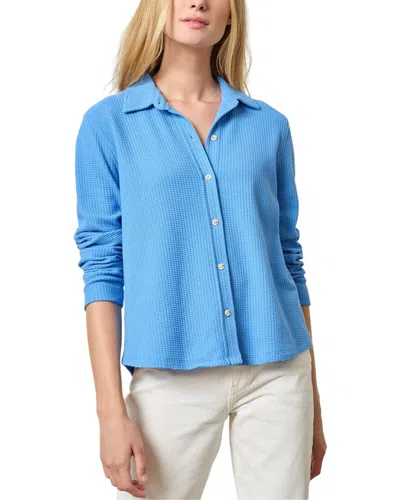 LILLA P COLLARED BUTTON-DOWN SHIRT