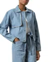 Lilla P Contrast Trim Jacket In Blue