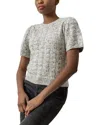 Lilla P Crewneck Linen-blend S Sweater In Black