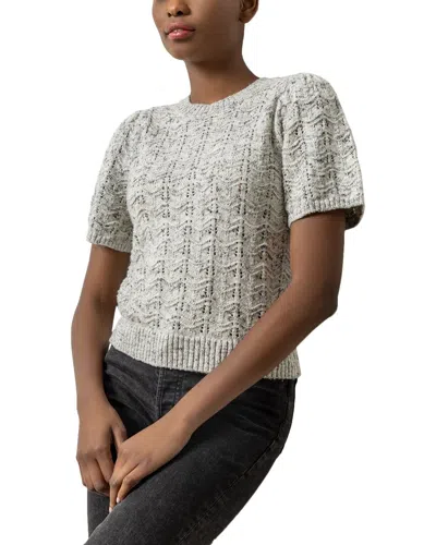 Lilla P Crewneck Linen-blend S Sweater In Black