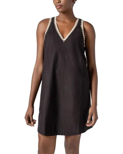 Lilla P Crochet Trim V-neck Dress In Purple