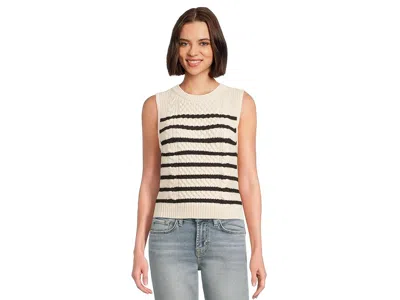 Lilla P Cropped Cable Tank Top Sweater