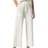 Lilla P Cropped Pull On Pant In Ecru In White