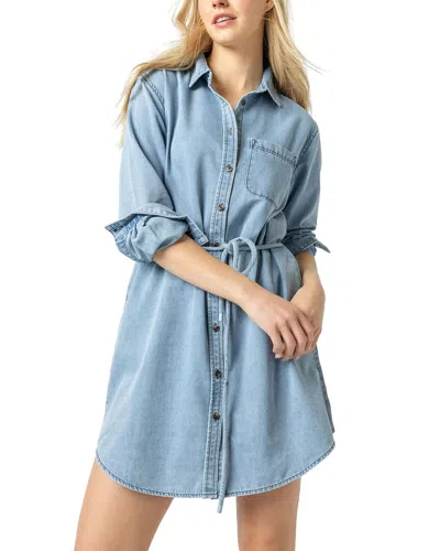 Lilla P Denim Shirtdress In Blue