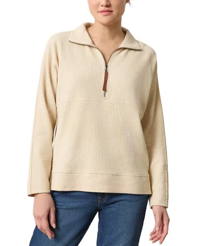 Lilla P Dolman Half Zip Pullover In Neutral