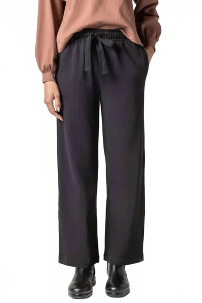 Lilla P Drawcord Pant In Black