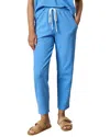 Lilla P Drawcord Waffle Pant In Bluejay In Blue