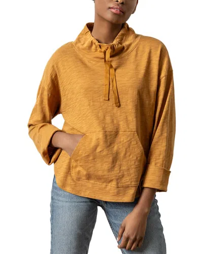 LILLA P DRAWSTRING NECK PULLOVER