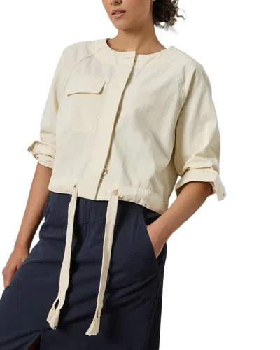 Lilla P Drawstring Waist Jacket In Neutral