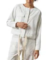 Lilla P Drawstring Waist Jacket In White