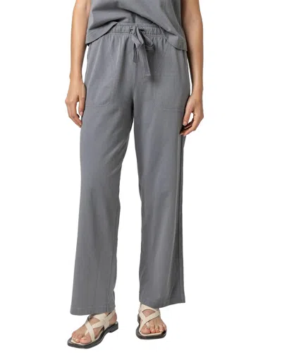 Lilla P Drawstring Waist Pant In Granite In Grey